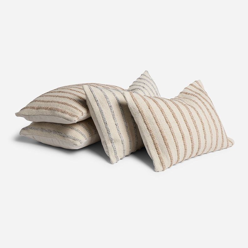 Funda de Cojín Algodón Groa 35 x 50 cm Beige-3