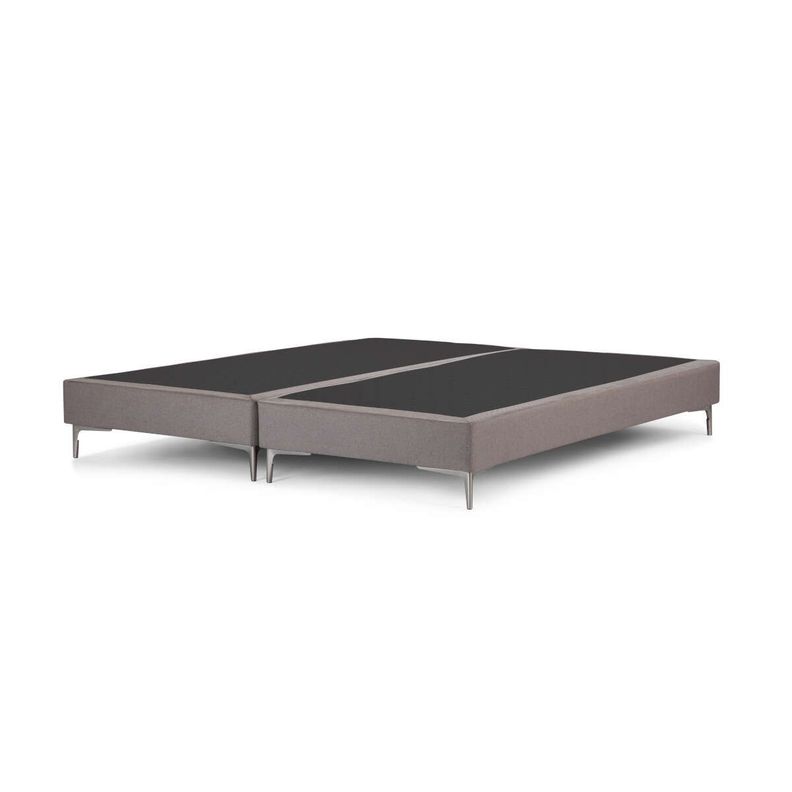 Base Cama Europea Rosen 2 Plazas 150 x 200 cm Ceniza-0