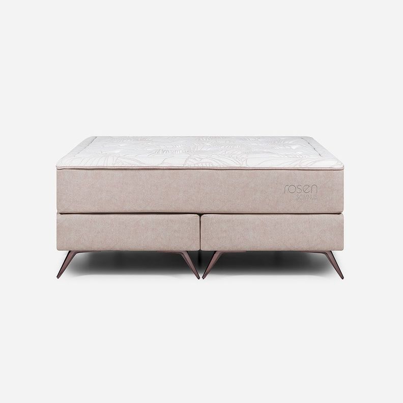 Box Spring Rosen Somnus 2 Plazas 150 x 200 cm Rose II-1