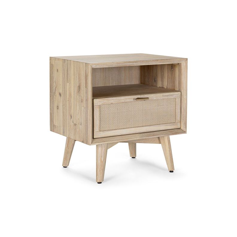 Set Respaldo King + Veladores Halsey Rosen Madera-Rattán-9