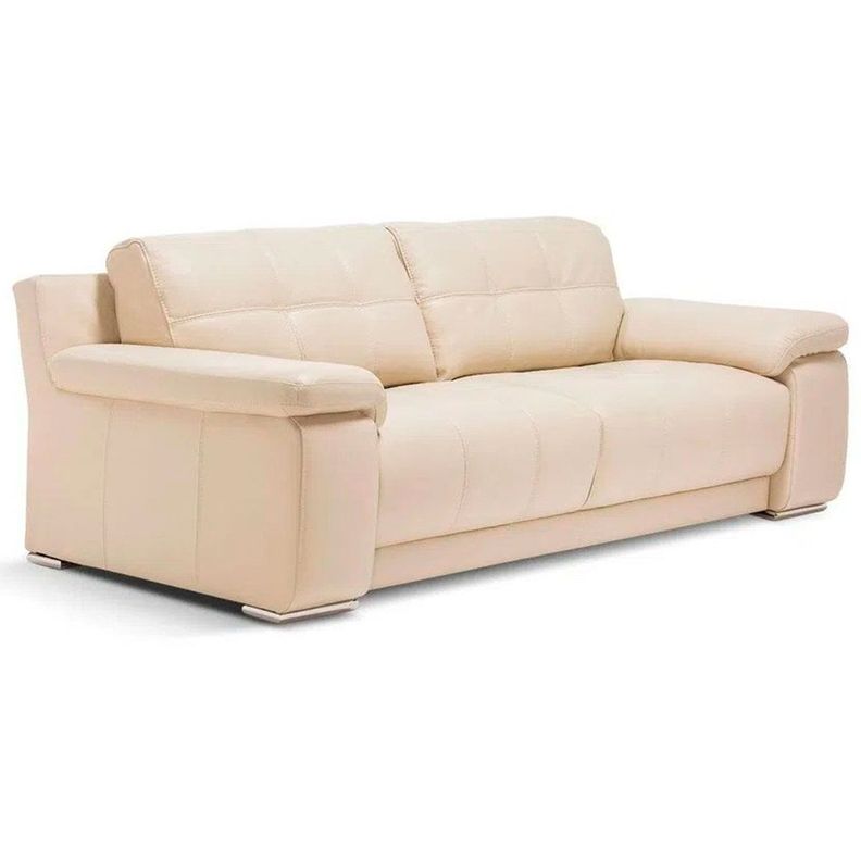 Sofá Rosen 5037 3 Cuerpos Cuero Beige-2