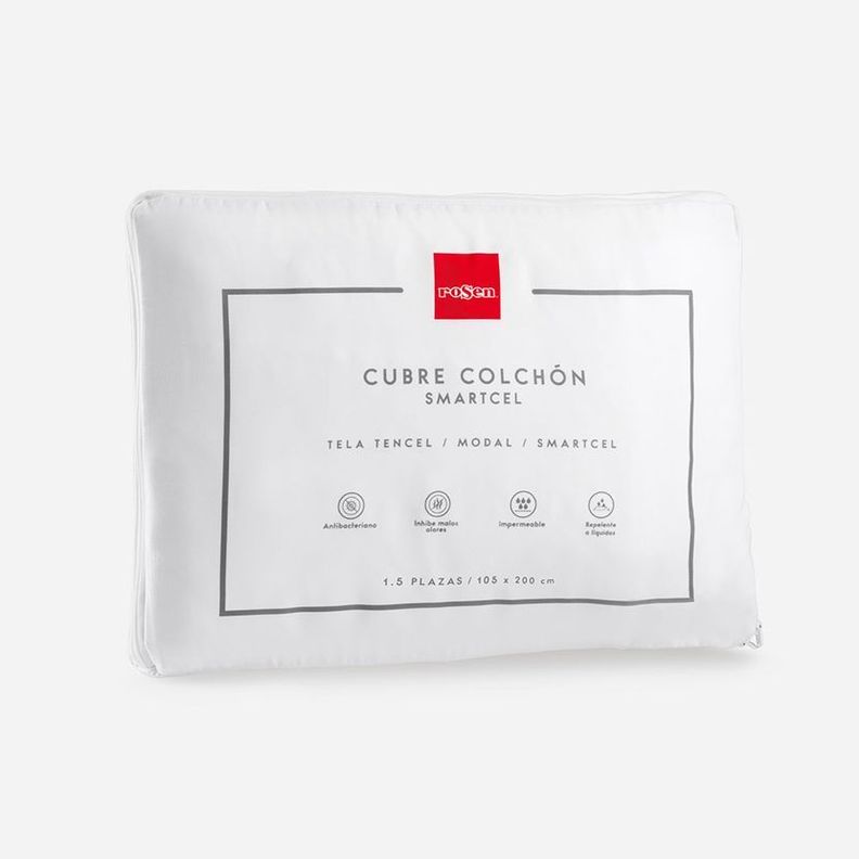 Cubre Colchón Smartcel Impermeable 1,5 Plazas 105x200 cm-6