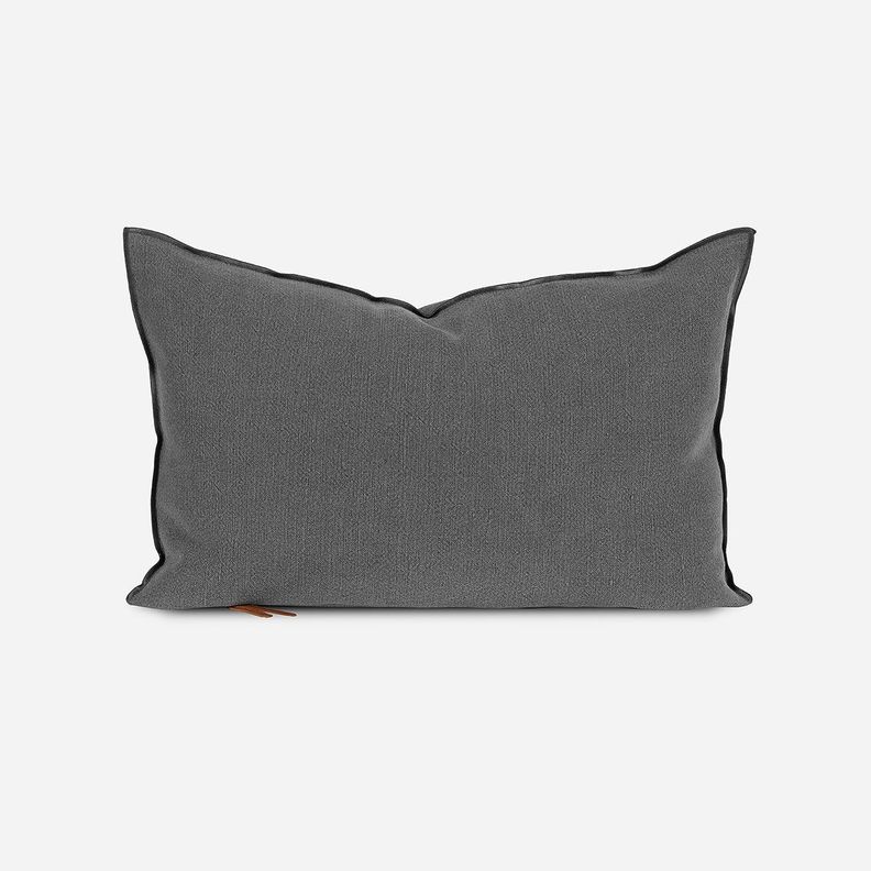 Funda de Cojín Ambiente Lino-Algodón 60 x 40 cm Stone-0