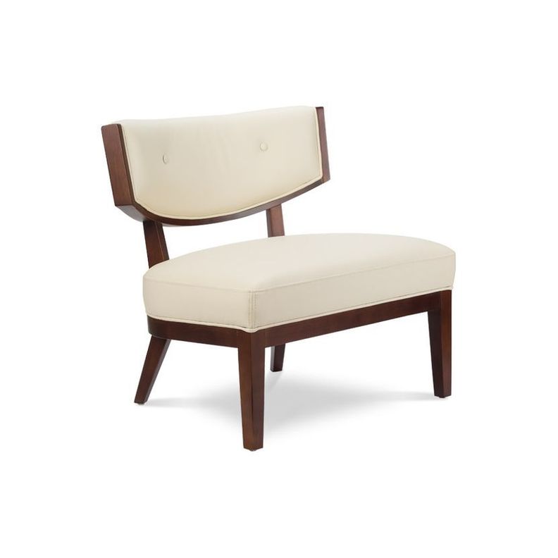 Poltrona Rosen A-550 Madera Cuero Beige-0