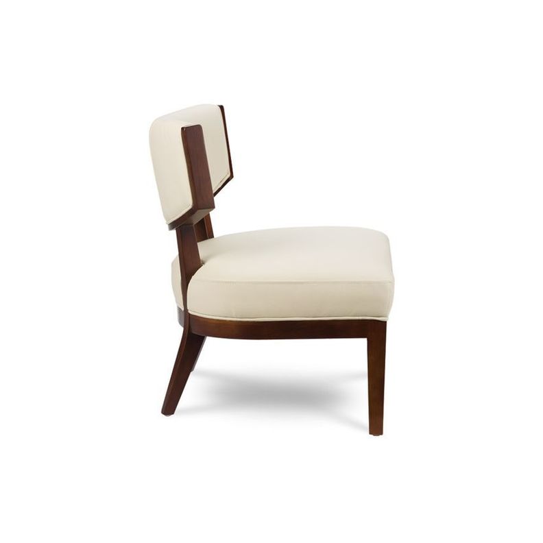 Poltrona Rosen A-550 Madera Cuero Beige-2