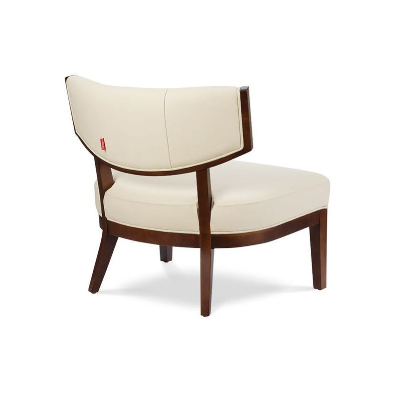 Poltrona Rosen A-550 Madera Cuero Beige-3