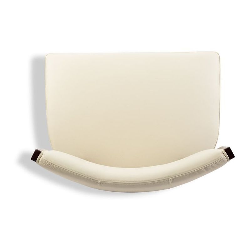 Poltrona Rosen A-550 Madera Cuero Beige-5