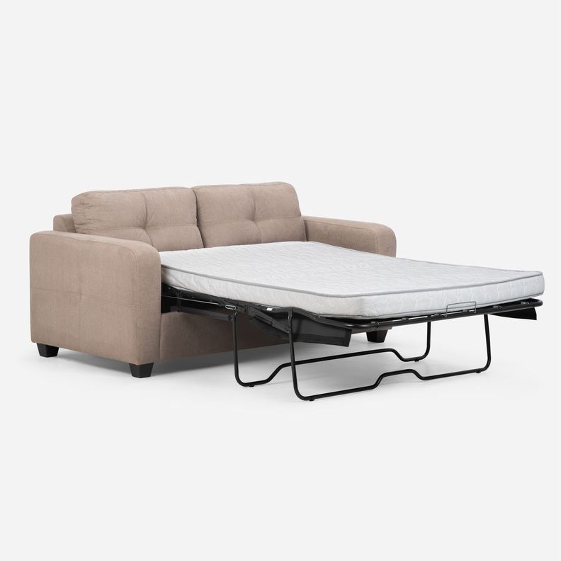 Sofá Cama Rosen Valentino 2 Cuerpos Tela Visón-2