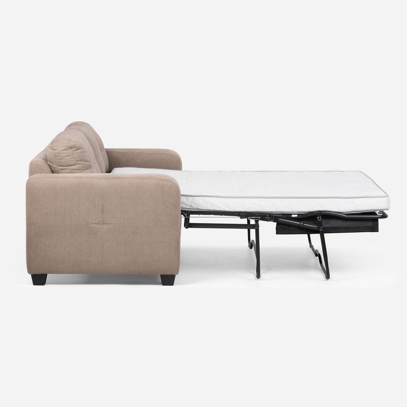 Sofá Cama Rosen Valentino 2 Cuerpos Tela Visón-3