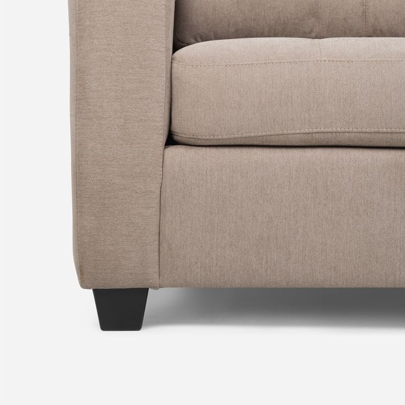 Sofá Cama Rosen Valentino 2 Cuerpos Tela Visón-6