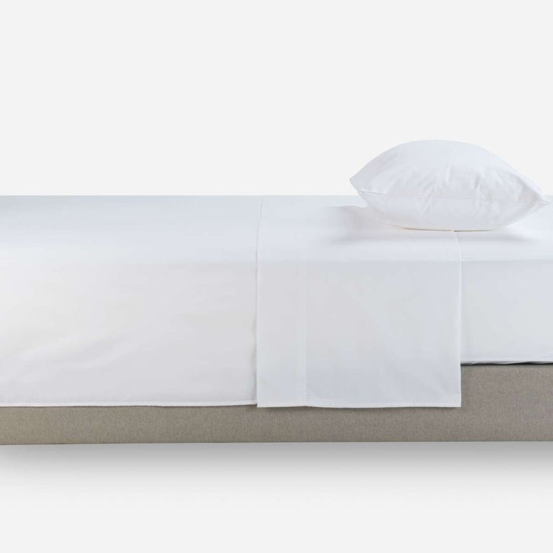 Sábana Rosen 144 Hilos Lisa Blanca 1,5 Plazas-0