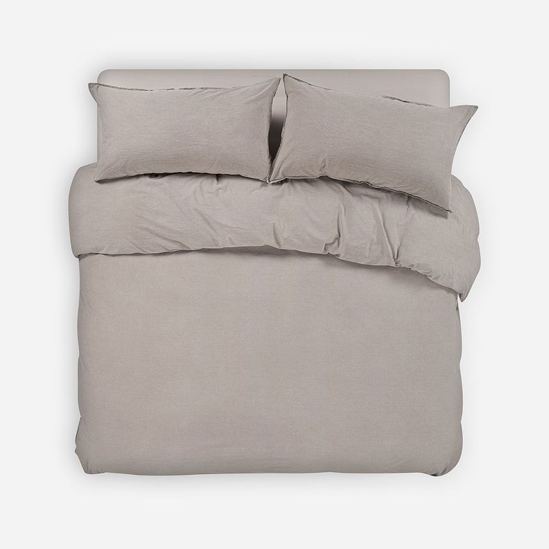 Funda Plumón Froens Algodón Orgánico Beige King-0
