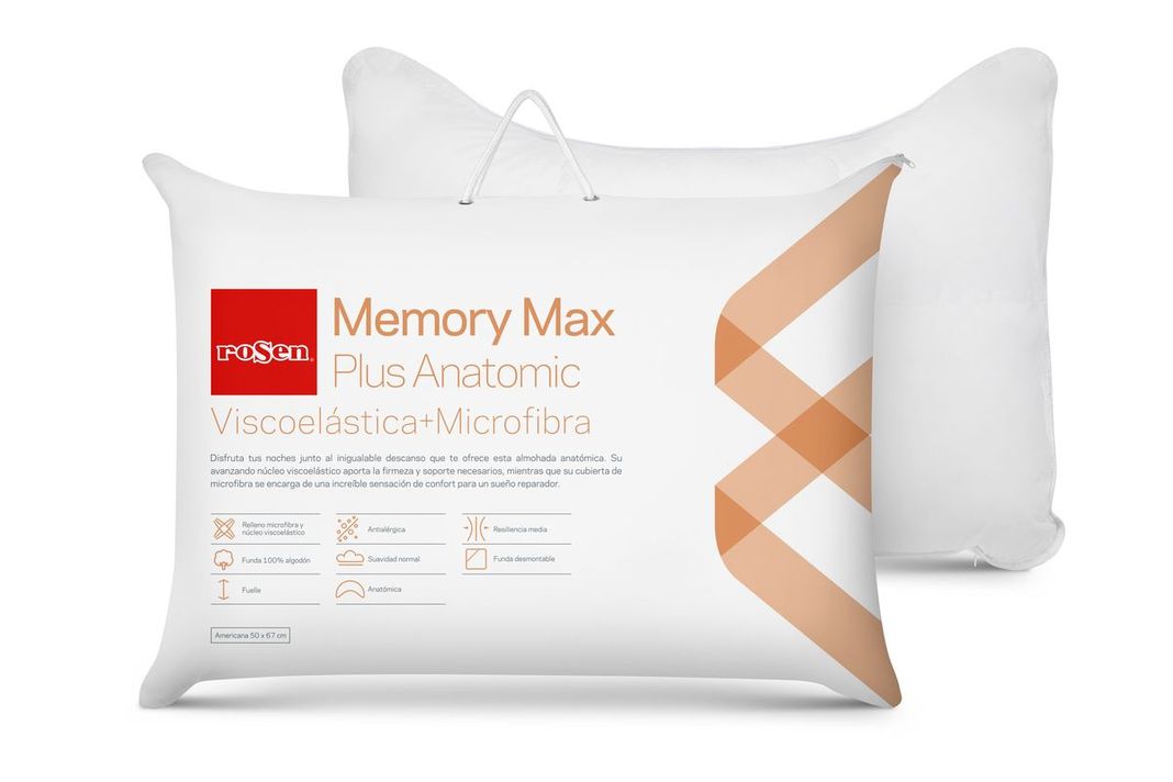 Almohada Rosen Viscoelástica Memory MaxPlus Anatomic 50x67cm-3
