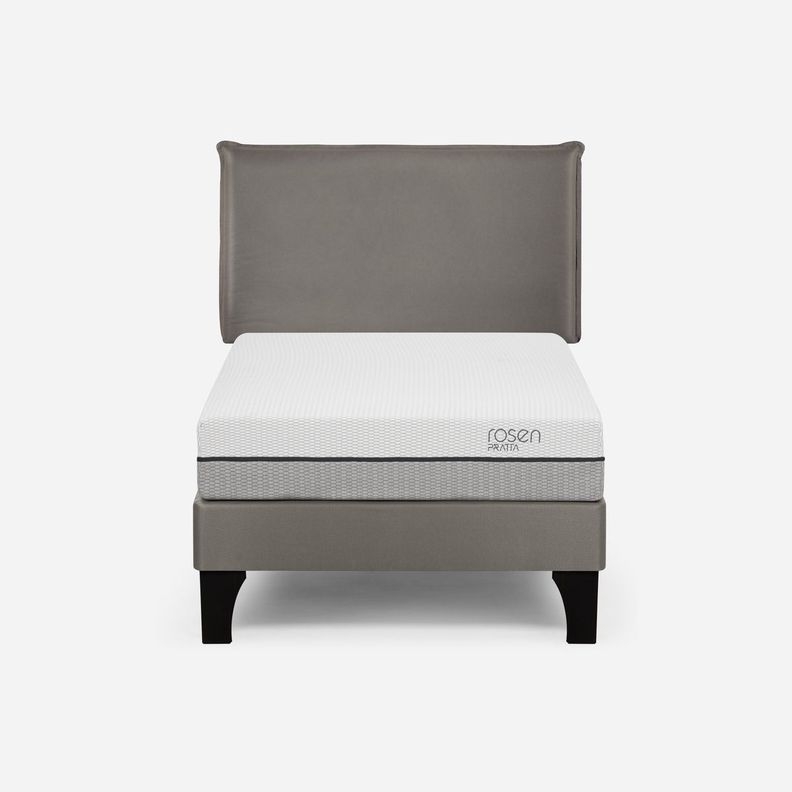 Cama Europea Pratta 1,5 Plazas Pata Madera +Respaldo Maurice-0