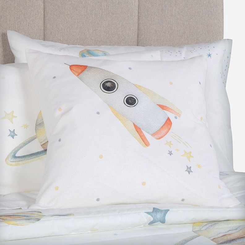 Funda Cojín Infantil Universo Azul 50 x 50 cm-1