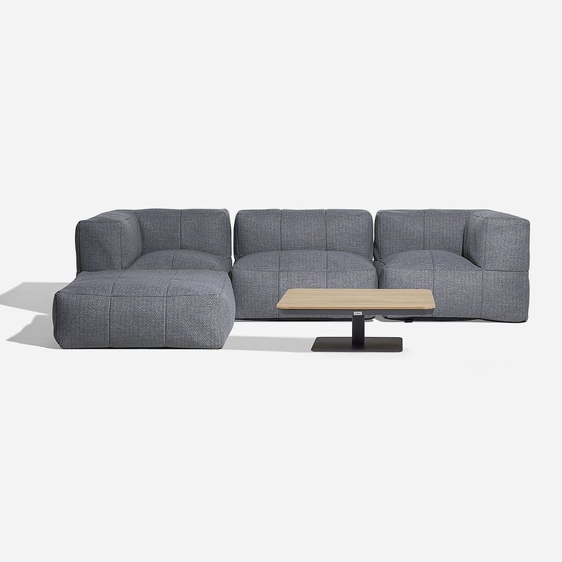 Sofa Modular de Terraza  Wainea 5 Piezas Gris-0
