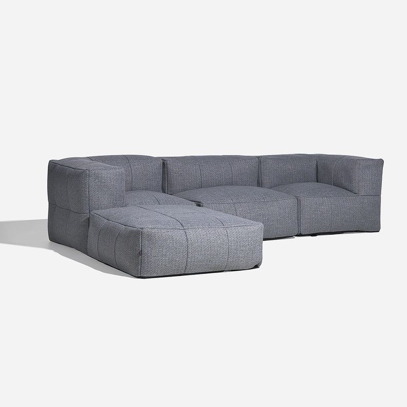 Sofa Modular de Terraza  Wainea 5 Piezas Gris-2
