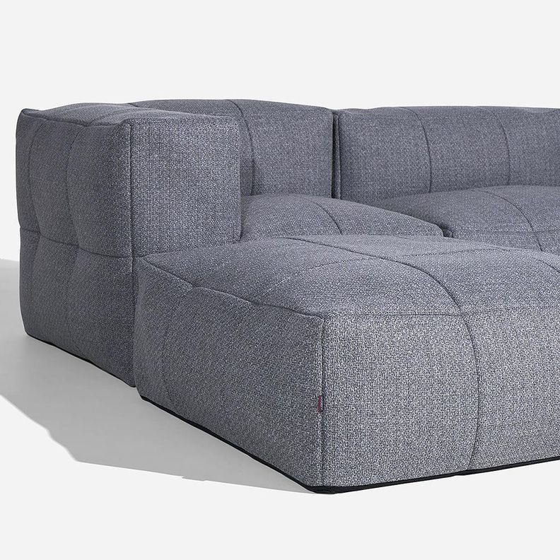 Sofa Modular de Terraza  Wainea 5 Piezas Gris-4