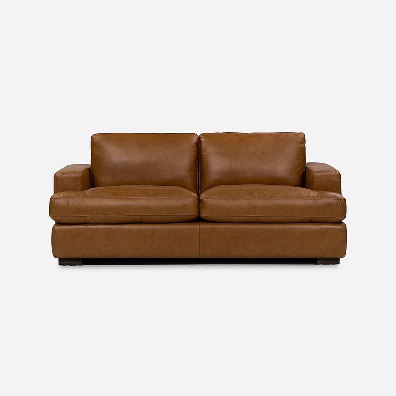 Sofá Rosen Taranna 3 Cuerpos Cuero Camel-1