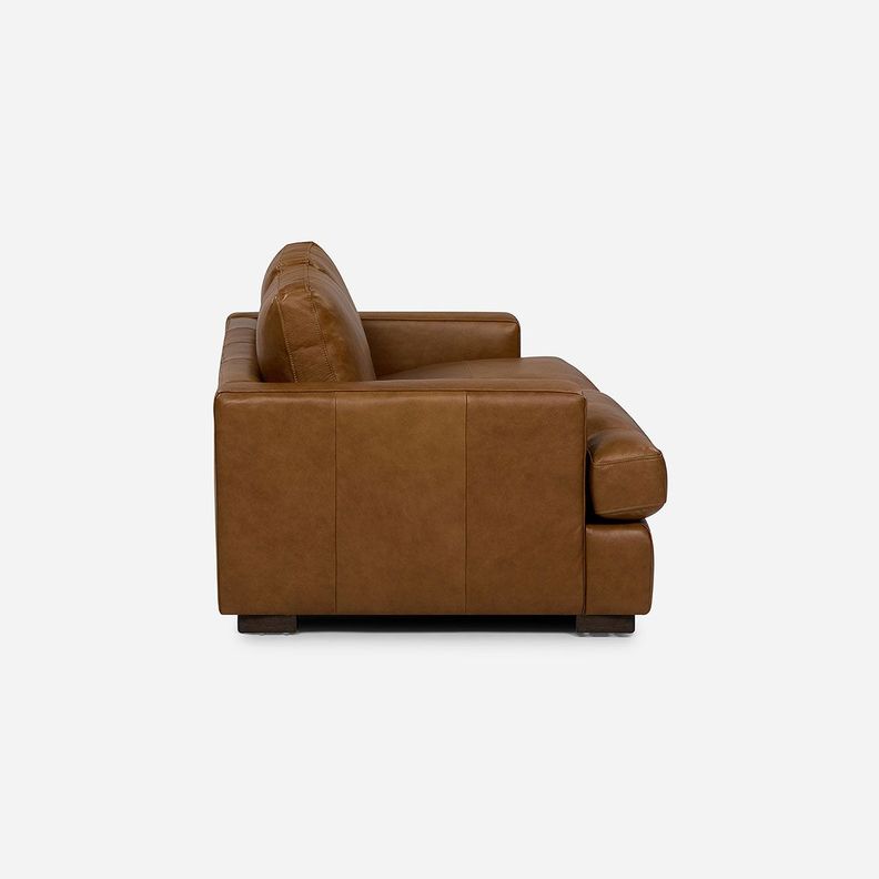 Sofá Rosen Taranna 3 Cuerpos Cuero Camel-2