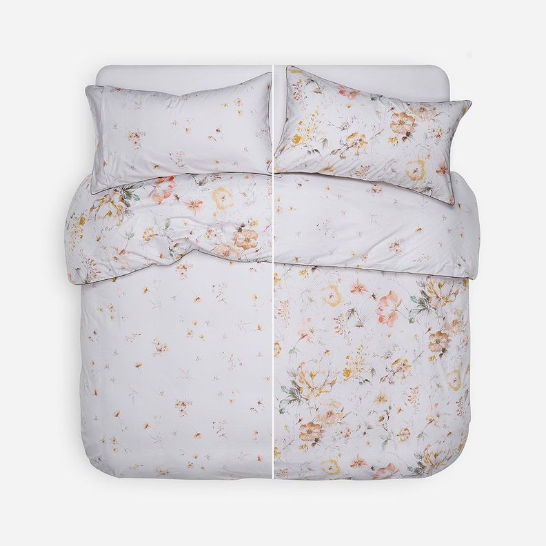 Funda Plumón Algodón Timeles Print Triberg Floral Súper King-0