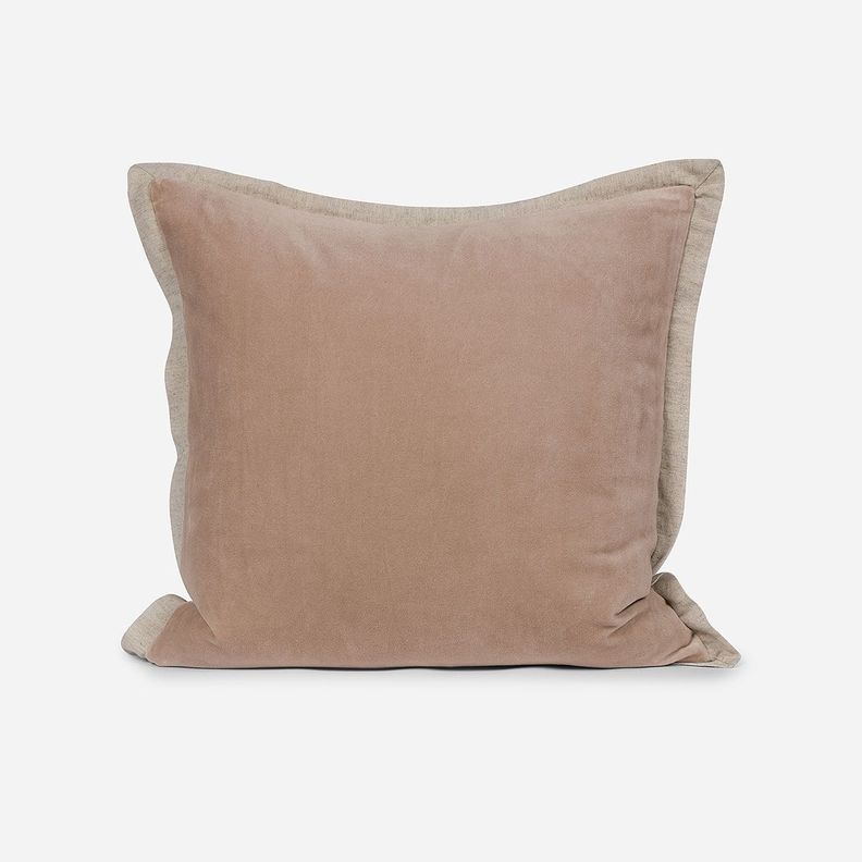 Funda de Cojín Velvet 50 x 50 cm Rosa Nude-0