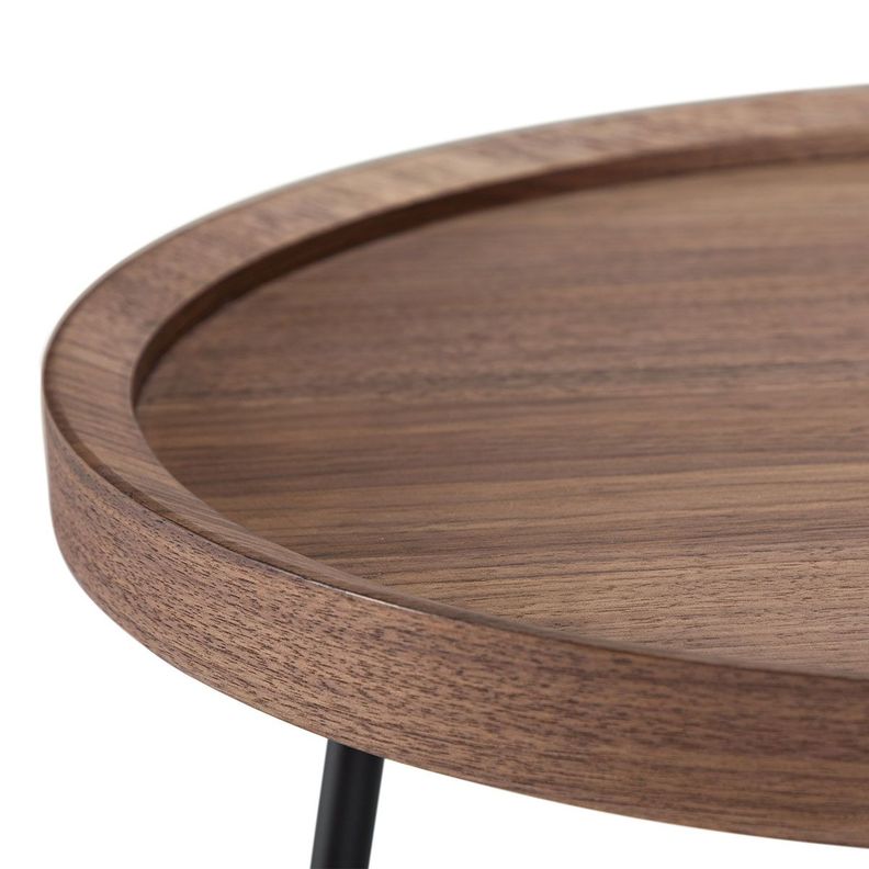 Mesa Lateral Rosen Liberty 50 x 50 cm Nogal-2