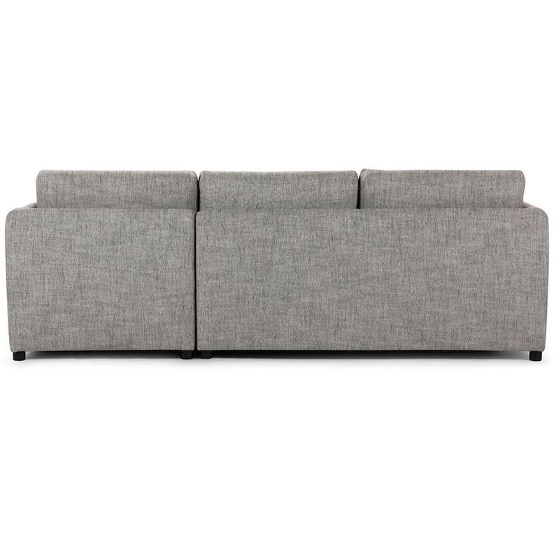 Sofá Seccional Cama Rosen Derecho Noah Tela Gris-6