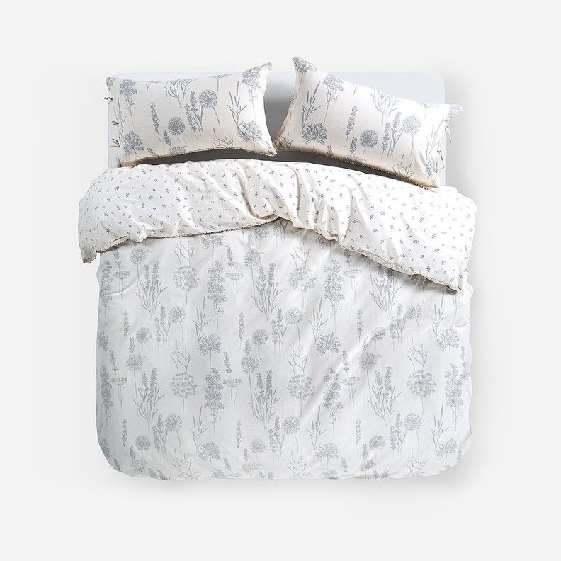 Funda Plumón Lino-Algodón Reversible Widnau Súper King-0