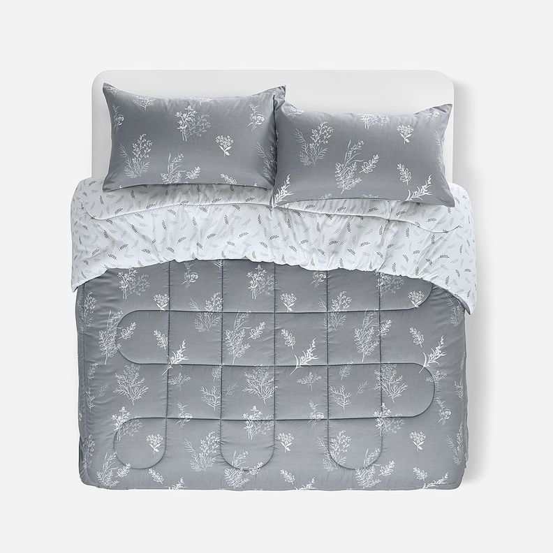 Plumón Reversible Soft Touch Astrid Gris/Blanco King-0