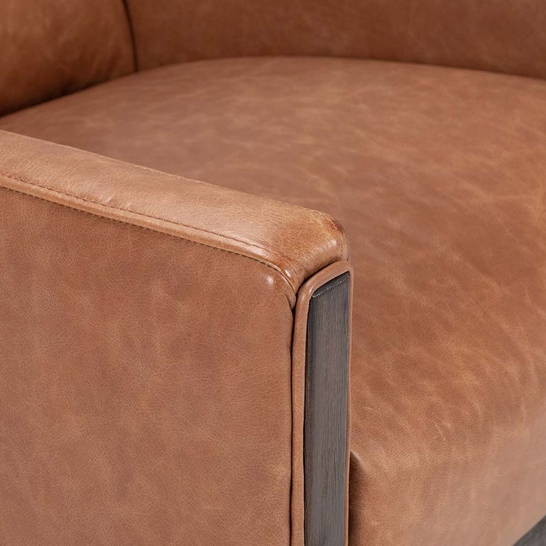 Poltrona Rosen Timber Cuero Camel-6
