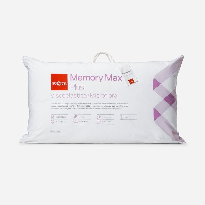 Almohada Rosen Viscoelástica Memory Max Plus King 50x90 cm-0
