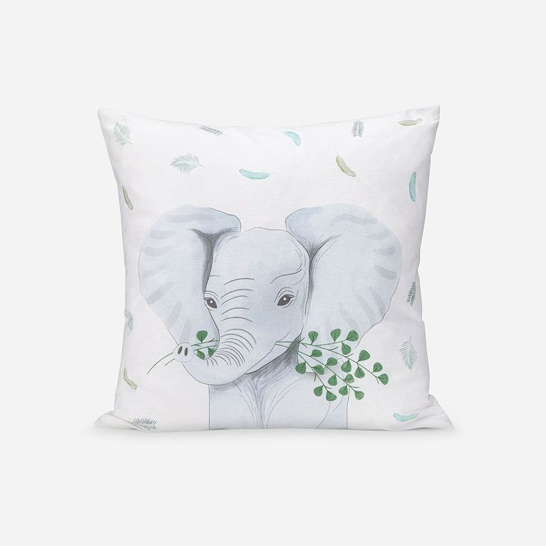 Funda Cojín Infantil África Verde 50 x 50 cm-0