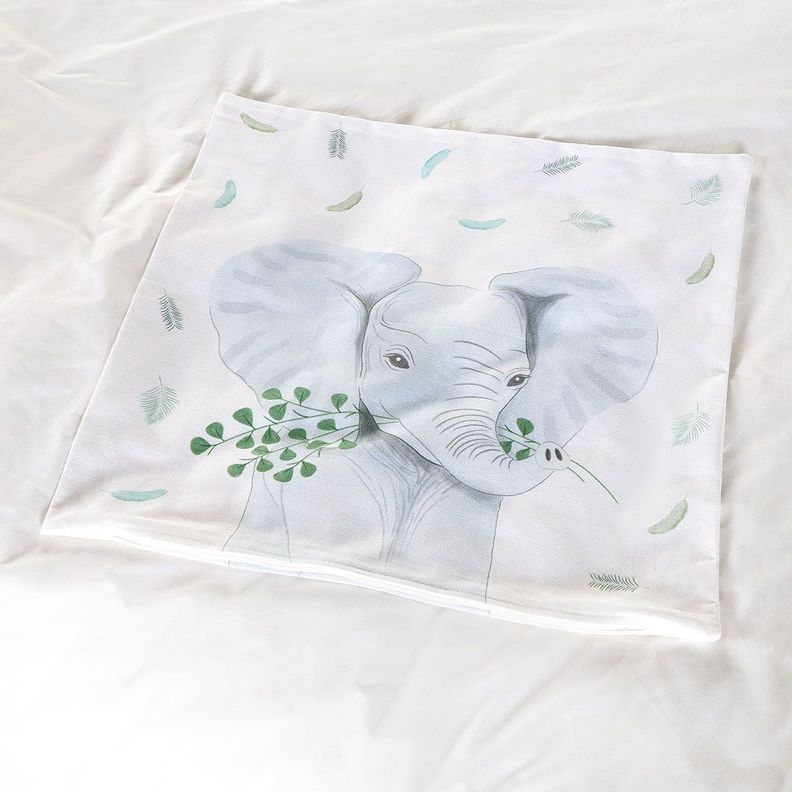 Funda Cojín Infantil África Verde 50 x 50 cm-2