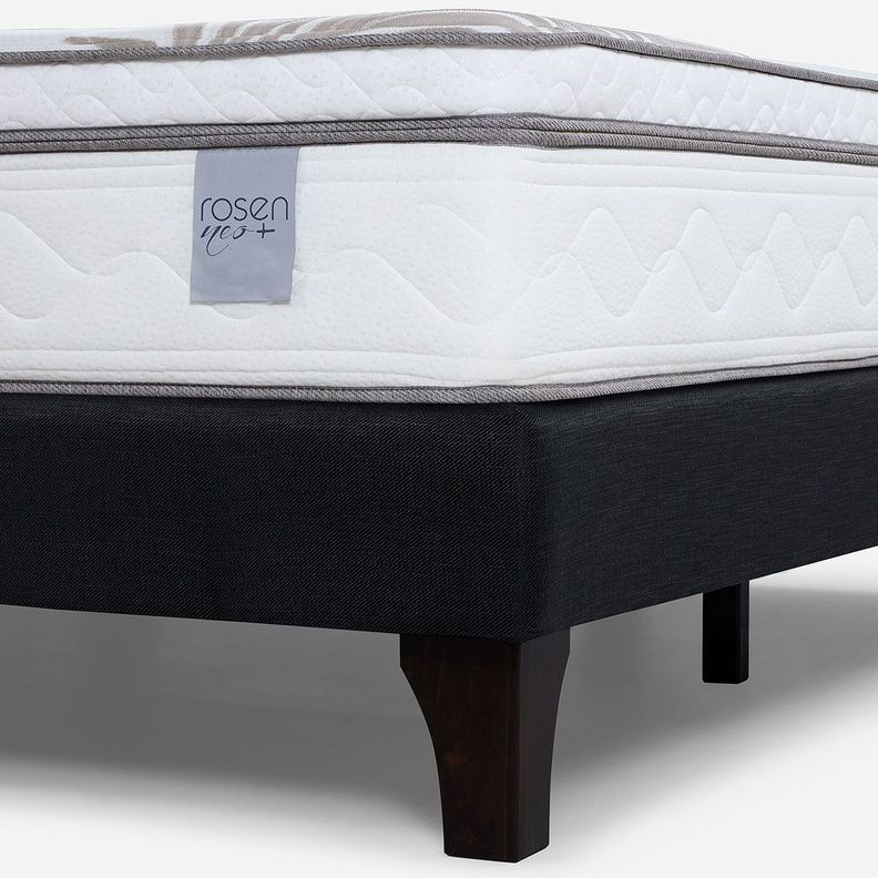 Cama Europea Neo Plus King BD + Respaldo Nolita Café-4