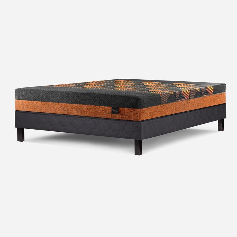 Cama Europea New Swag 2 Plazas 150 X 190 cm Base Grafito-0