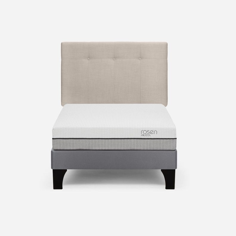 Cama Europea Pratta 1,5 Pl Pata Madera +Respaldo New Bennet-0