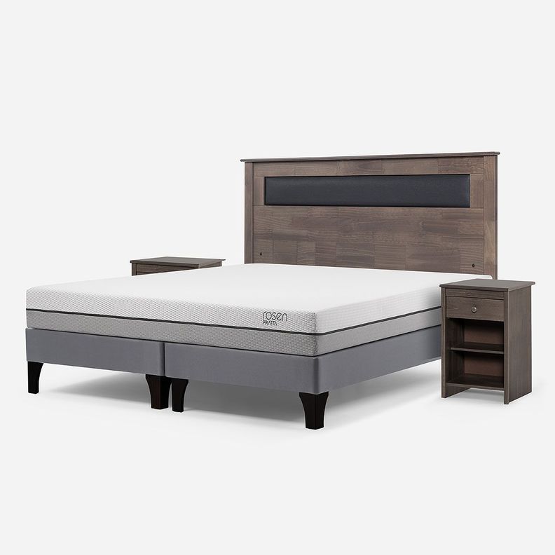 Cama Europea Pratta 2 Plazas BD Pata Madera+ Muebles Ferrara-1