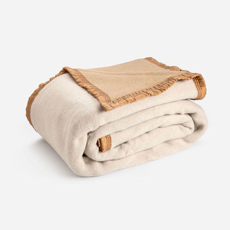 Frazada Lana Rosen Beige 1,5 Plazas-1