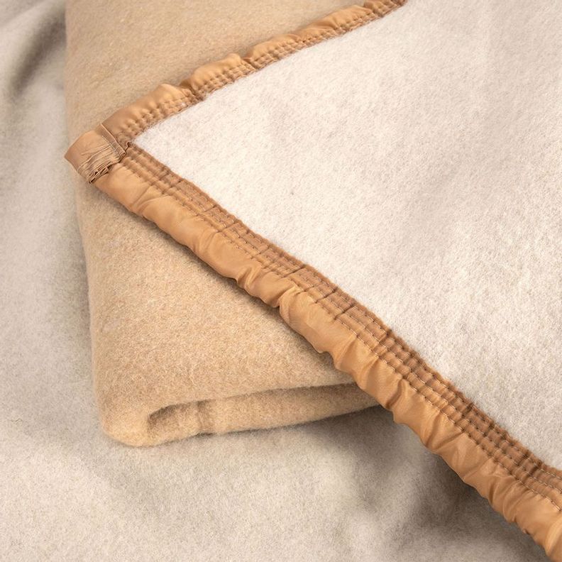 Frazada Lana Rosen Beige 1,5 Plazas-2