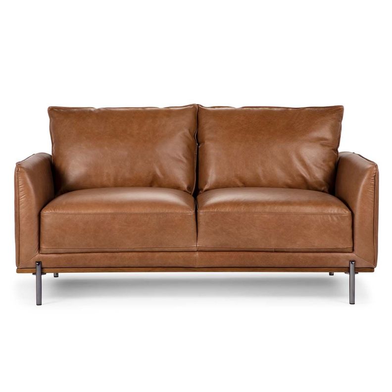 Sofá Rosen Westwood 2 Cuerpos Cuero Camel-0