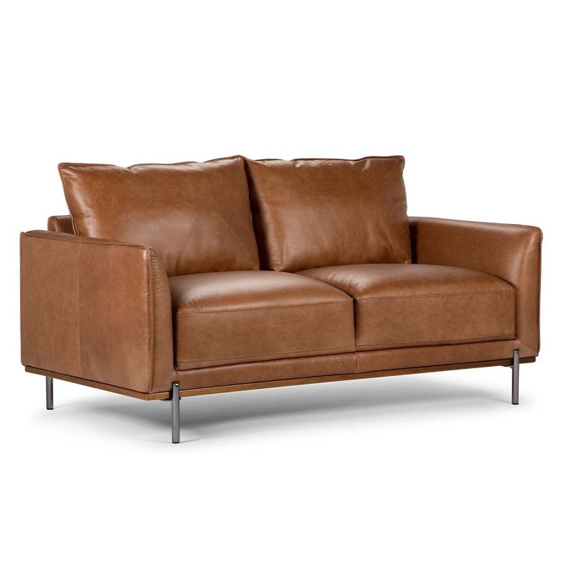 Sofá Rosen Westwood 2 Cuerpos Cuero Camel-3