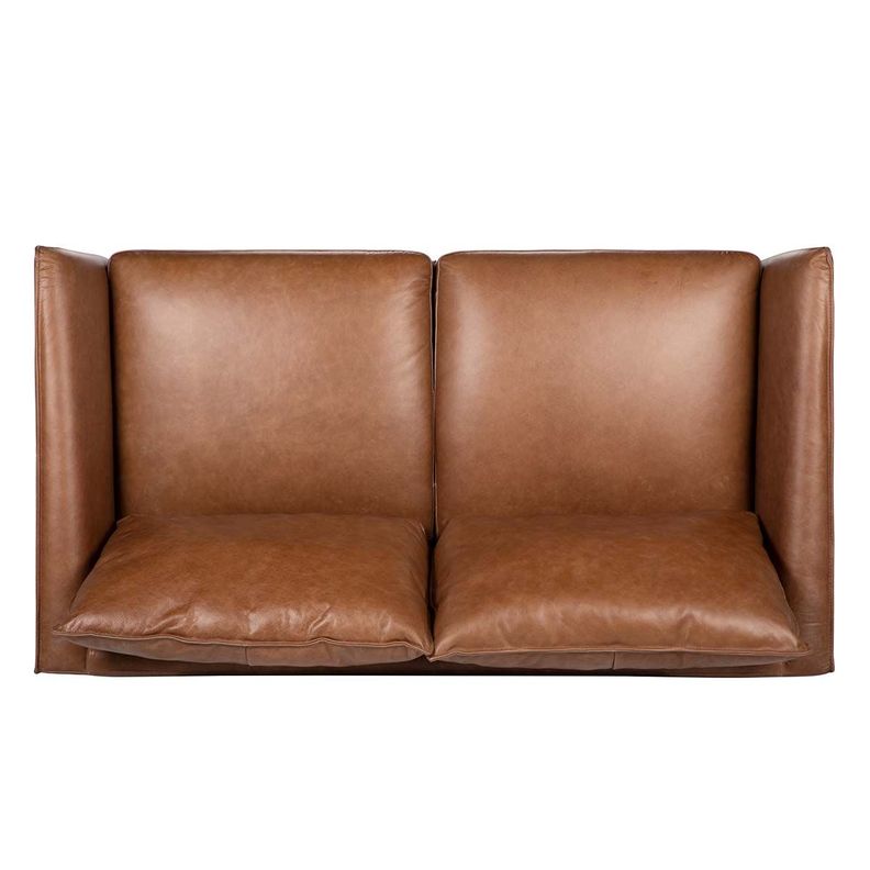 Sofá Rosen Westwood 2 Cuerpos Cuero Camel-4