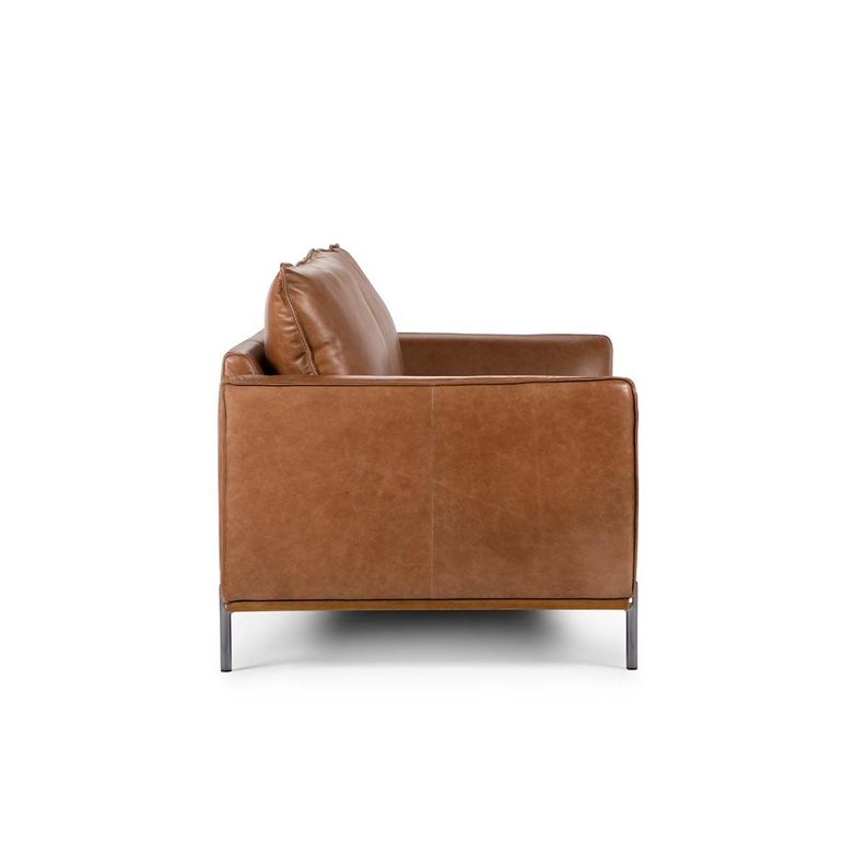 Sofá Rosen Westwood 2 Cuerpos Cuero Camel-5