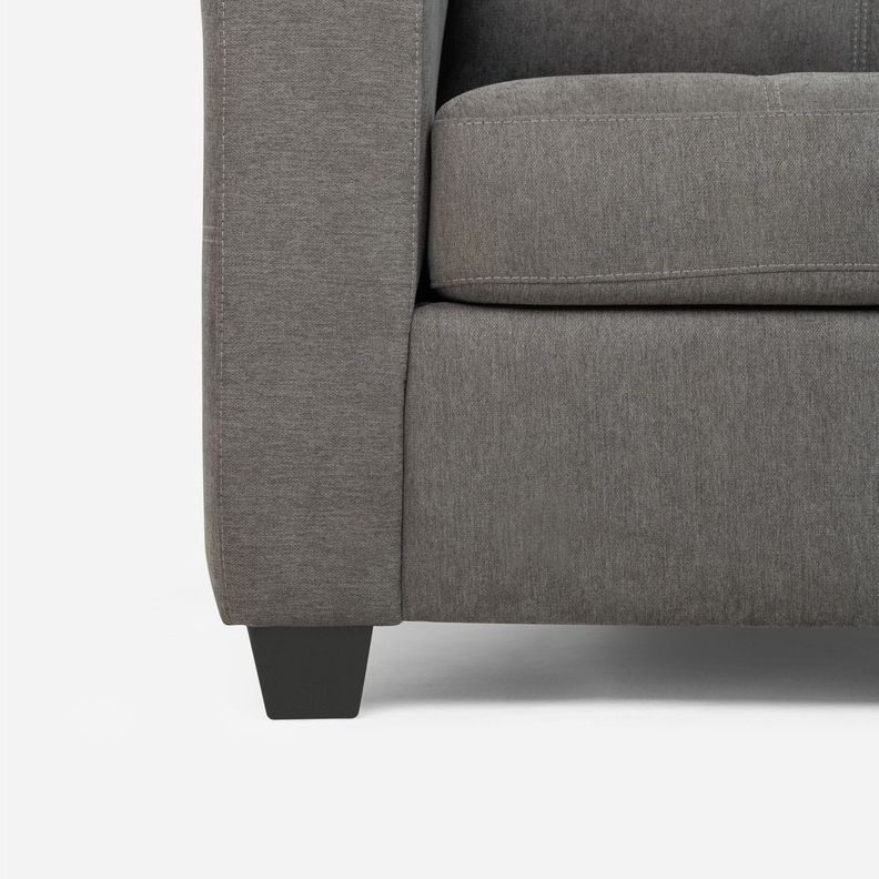 Sofá Cama Rosen Valentino 2 Cuerpos Tela Gris-2