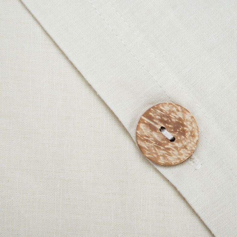 Funda Plumón Rosen Lino-Algodón Pure Liso King Blanco-2