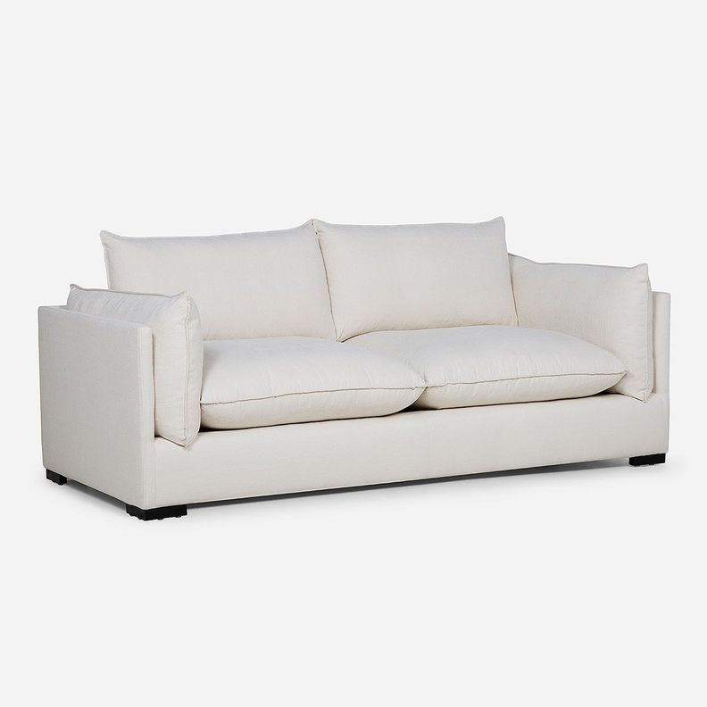 Sofá Rosen Warden 3,5 Cuerpos Tela Blanco-0