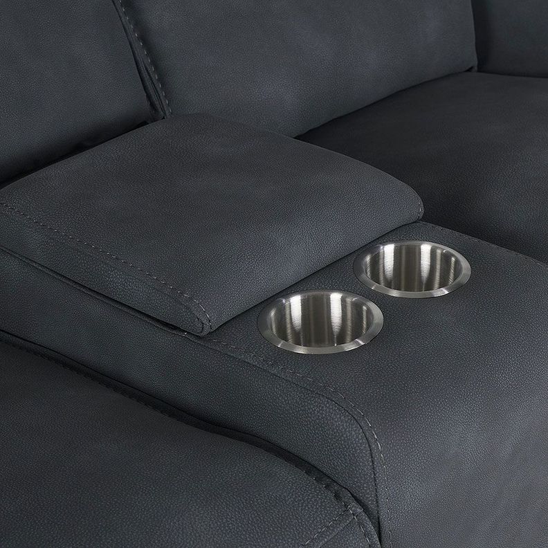 Sofá Reclinable Matt Eléctrico 2 Cuerpos Tela Grafito-8