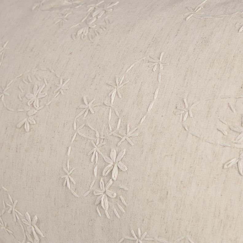 Funda de Cojín Bordado Pietra 60 x 40 cm Beige-2