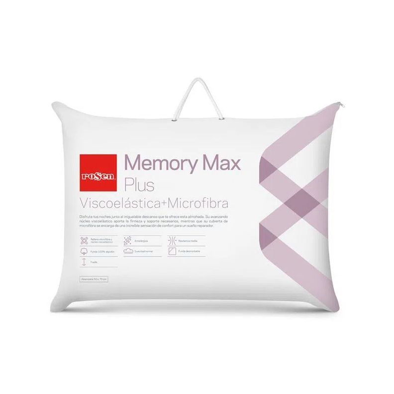 Almohada Rosen Viscoelástica Memory Max Plus Americ. 50x70cm-4